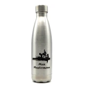 Trinkflasche aus Edelstahl, personalisiert mit Motiv und Namen