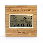 Wetterstation mit Namen personalisiert