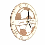 Wanduhr Motiv "Fußball" personalisiert