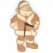 Wanduhr Weihnachtsmann personalisiert