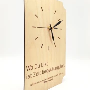 Wanduhr "Wo Du bist"