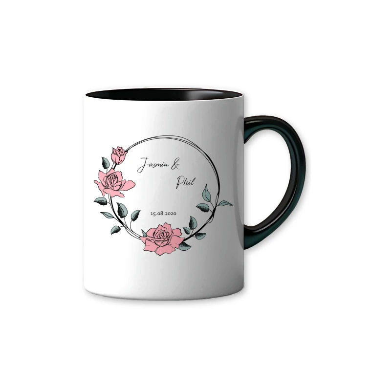 Tasse "Rosenkranz" personalisiert