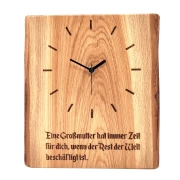 Wanduhr aus einer Eichenbohle (groß)