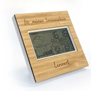 Wetterstation mit Namen personalisiert